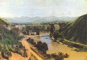 The Bridge at Narni Jean Baptiste Camille  Corot